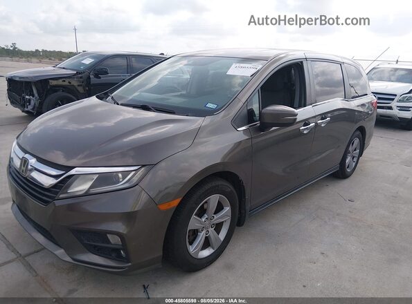 5FNRL6H73KB108393 2019 HONDA ODYSSEY Gray წინა მარცხენა ხედი სამი მეოთხედიდან