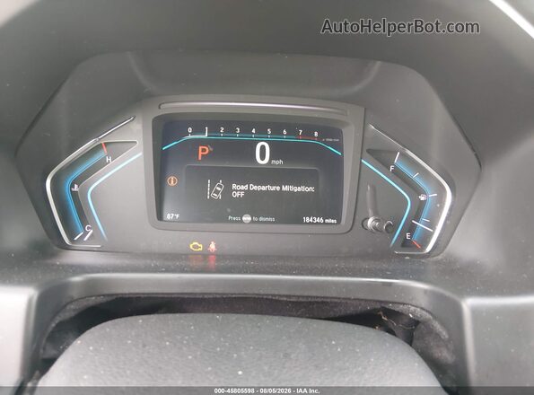 5FNRL6H73KB108393 2019 HONDA ODYSSEY Gray უკანა სავარძლების ხედი