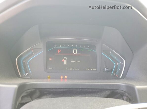 5FNRL6H73LB030666 2020 HONDA ODYSSEY Gray Вид щитка приладів