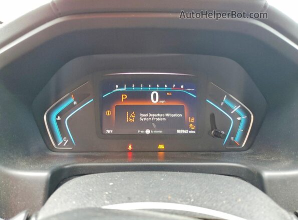 5FNRL6H73LB062386 2020 HONDA ODYSSEY Blue Instrument cluster view