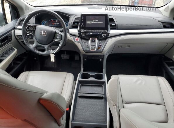 5FNRL6H73LB062386 2020 HONDA ODYSSEY Blue Dashboard view
