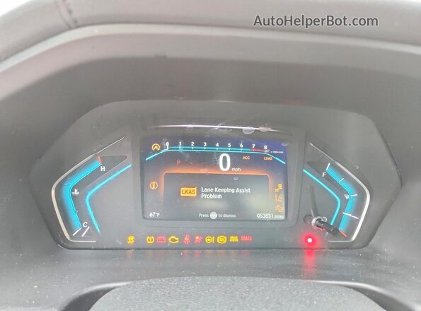 5FNRL6H73LB074649 2020 HONDA ODYSSEY Gray Widok zestawu wskaźników