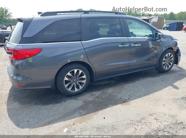 5FNRL6H73MB015375 2021 HONDA ODYSSEY Gray Задня права чверть