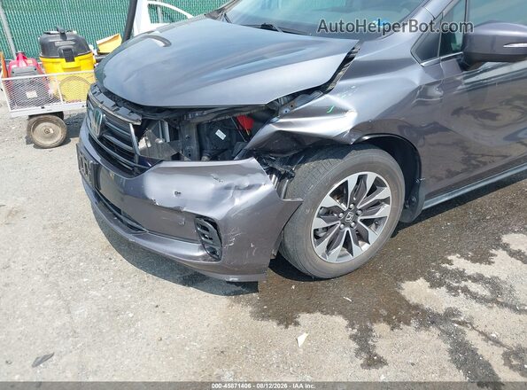 5FNRL6H73MB015375 2021 HONDA ODYSSEY Gray Вид спереду