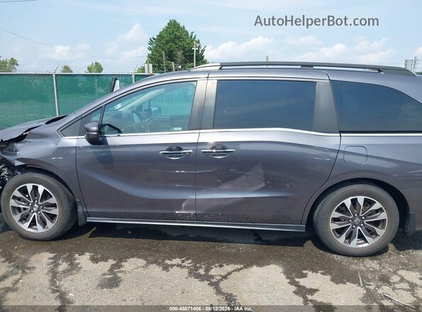 5FNRL6H73MB015375 2021 HONDA ODYSSEY Gray 