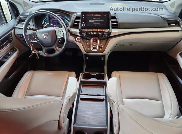 5FNRL6H73NB062262 2022 HONDA ODYSSEY Black Vista del salpicadero