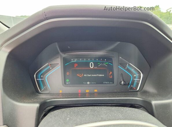 5FNRL6H74JB046498 2018 HONDA ODYSSEY Silver ხელსაწყოთა პანელის ხედი