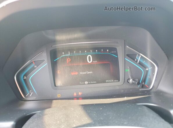5FNRL6H74JB060093 2018 HONDA ODYSSEY Gray Widok zestawu wskaźników