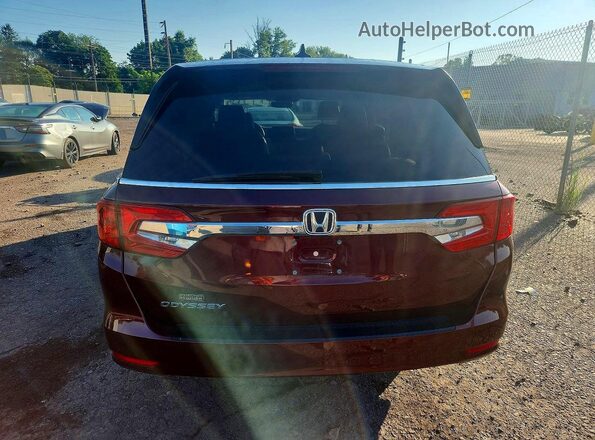5FNRL6H74JB065116 2018 HONDA ODYSSEY Burgundy Vista trasera