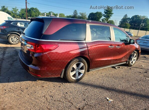 5FNRL6H74JB065116 2018 HONDA ODYSSEY Burgundy Trasero derecho