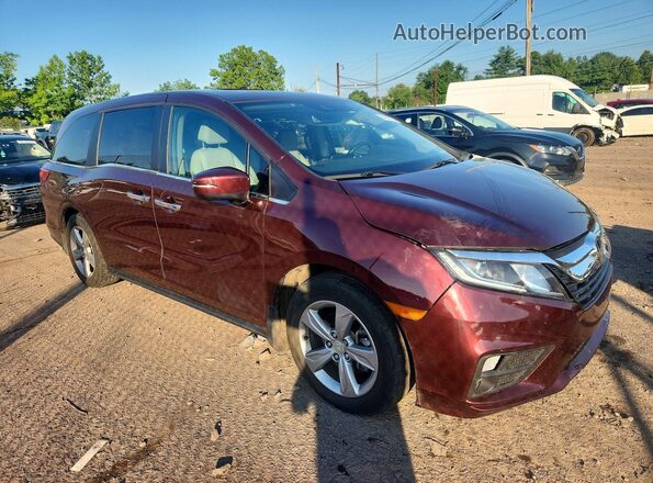 5FNRL6H74JB065116 2018 HONDA ODYSSEY Burgundy Delantero derecho
