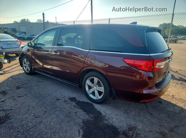 5FNRL6H74JB065116 2018 HONDA ODYSSEY Burgundy Trasero izquierdo