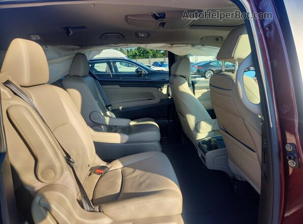 5FNRL6H74JB065116 2018 HONDA ODYSSEY Burgundy Vista interior trasera