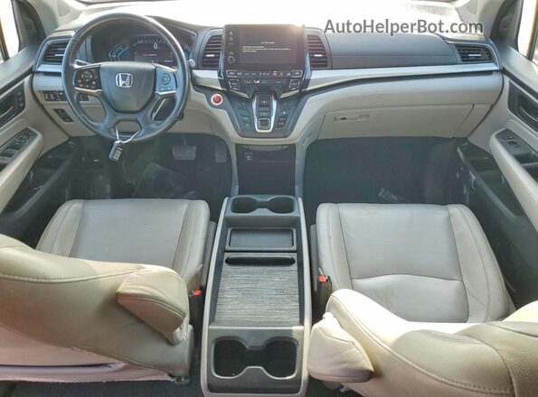 5FNRL6H74KB052223 2019 HONDA ODYSSEY Black Вид панелі приладів