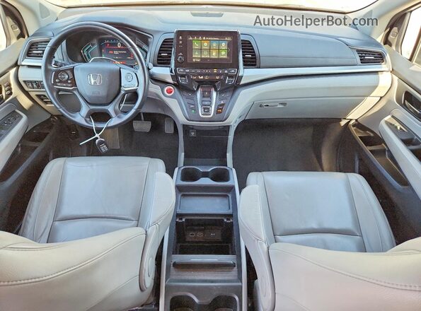 5FNRL6H74KB055753 2019 HONDA ODYSSEY Silver Widok deski rozdzielczej