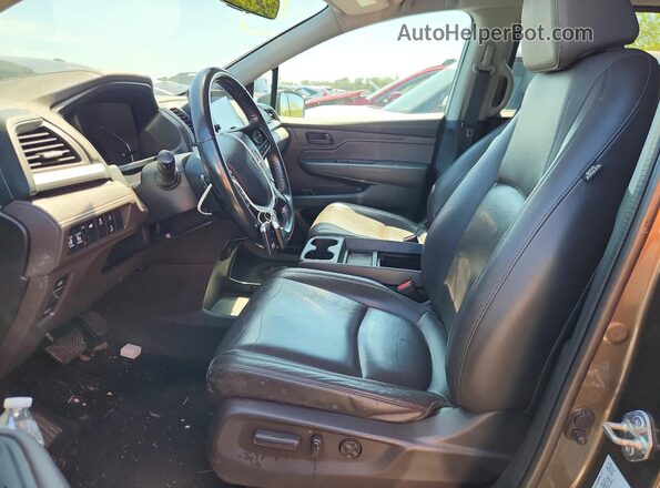 5FNRL6H74KB137126 2019 HONDA ODYSSEY Коричневый Вид салона спереди