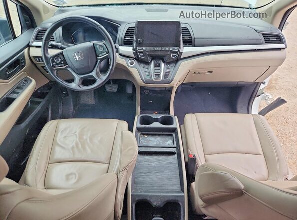 5FNRL6H74LB015318 2020 HONDA ODYSSEY White წინა პანელის ხედი