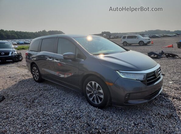5FNRL6H74MB024988 2021 HONDA ODYSSEY Gray Передня права чверть