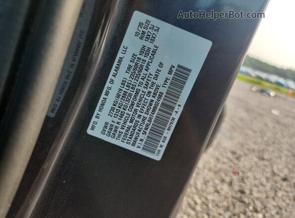 5FNRL6H74MB024988 2021 HONDA ODYSSEY Gray Вид наклейки з VIN-кодом