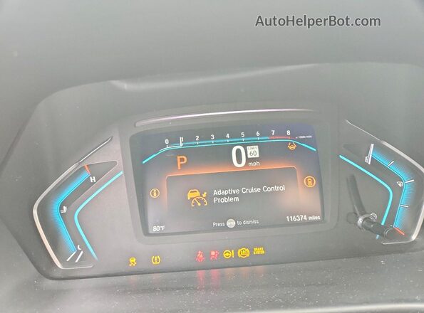 5FNRL6H74NB020473 2022 HONDA ODYSSEY Gray ხელსაწყოთა პანელის ხედი