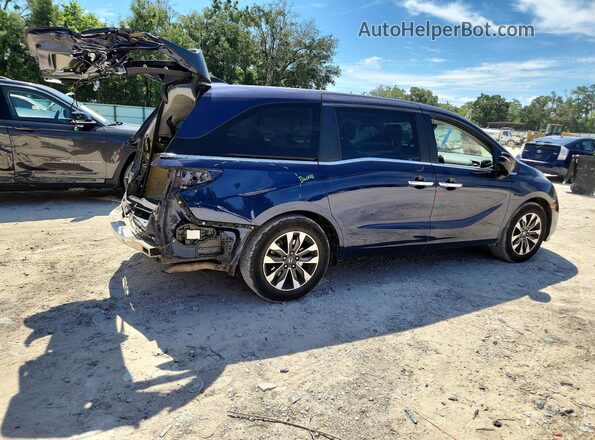 5FNRL6H74NB062691 2022 HONDA ODYSSEY Blue Tył prawy