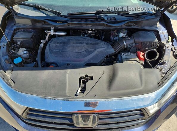 5FNRL6H74NB062691 2022 HONDA ODYSSEY Blue Widok komory silnika