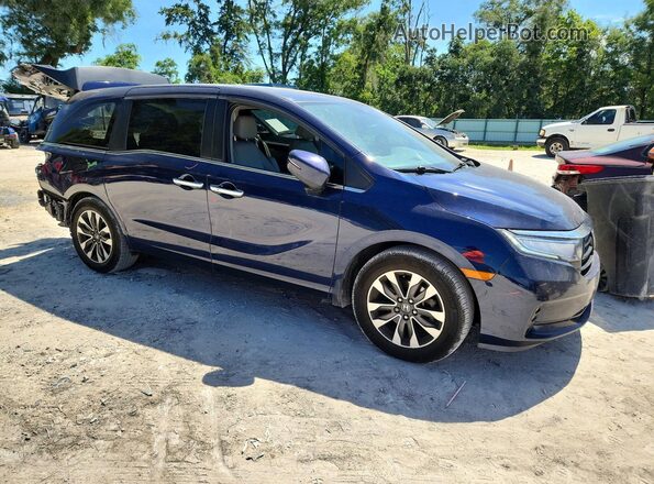 5FNRL6H74NB062691 2022 HONDA ODYSSEY Blue Przód prawy