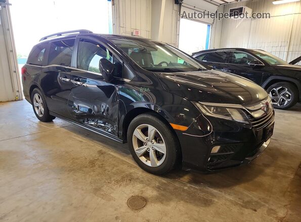 5FNRL6H75JB058420 2018 HONDA ODYSSEY Black Przód prawy