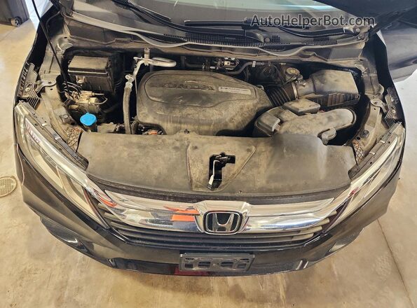 5FNRL6H75JB058420 2018 HONDA ODYSSEY Black Widok komory silnika