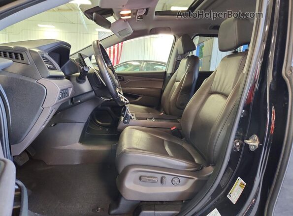 5FNRL6H75JB058420 2018 HONDA ODYSSEY Black Widok wnętrza z przodu