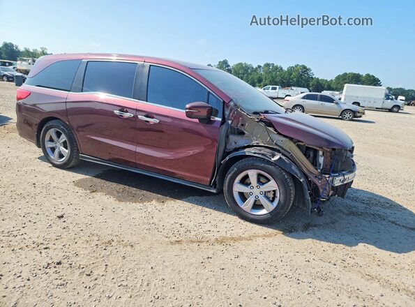 5FNRL6H75JB072365 2018 HONDA ODYSSEY Burgundy Передня права чверть