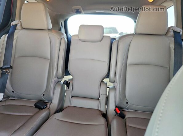 5FNRL6H75JB072365 2018 HONDA ODYSSEY Burgundy Вид задніх сидінь