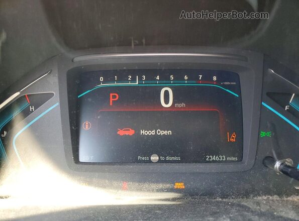 5FNRL6H75JB074522 2018 HONDA ODYSSEY Brown Instrument cluster view