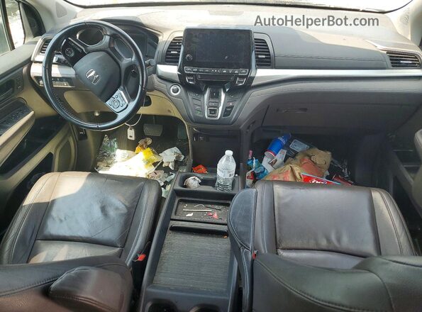 5FNRL6H75JB074522 2018 HONDA ODYSSEY Brown Dashboard view