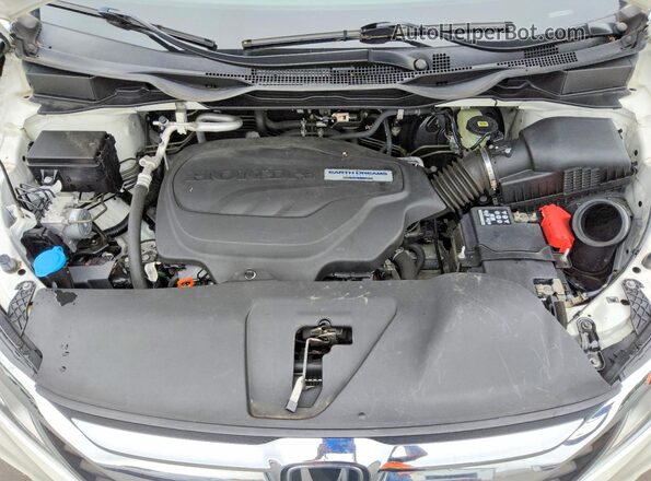 5FNRL6H75KB053297 2019 HONDA ODYSSEY White ძრავის განყოფილების ხედი