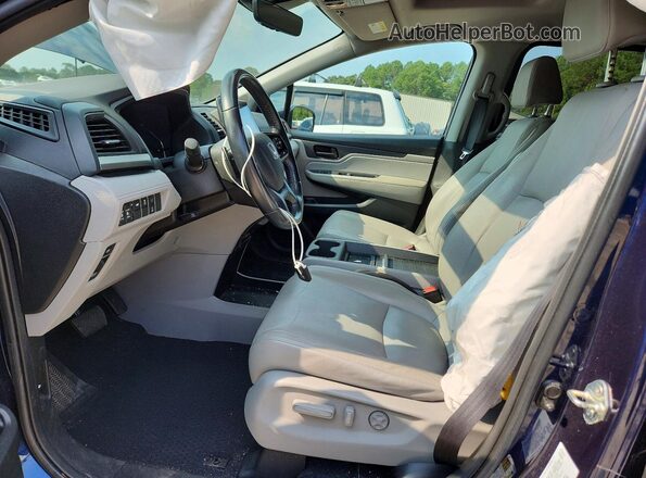 5FNRL6H75KB062338 2019 HONDA ODYSSEY Blue Вид салону спереду