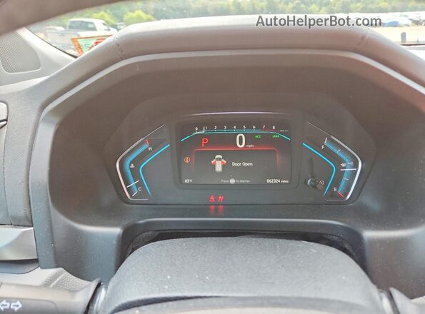 5FNRL6H75KB062338 2019 HONDA ODYSSEY Blue Вид щитка приладів