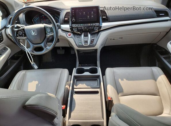 5FNRL6H75KB062338 2019 HONDA ODYSSEY Blue Вид панелі приладів