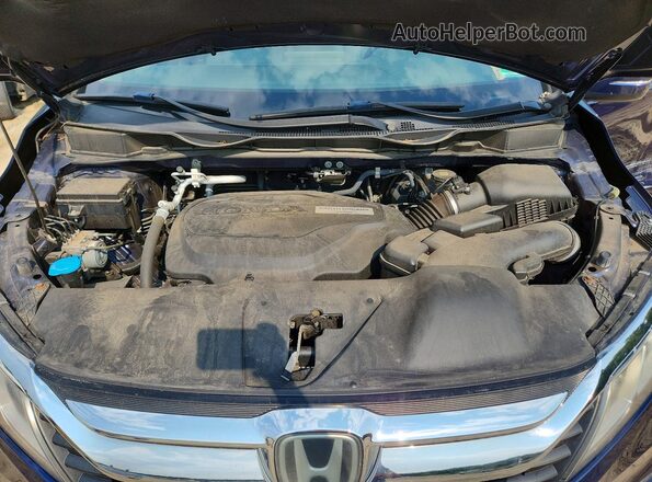 5FNRL6H75KB062338 2019 HONDA ODYSSEY Blue Вид підкапотного простору