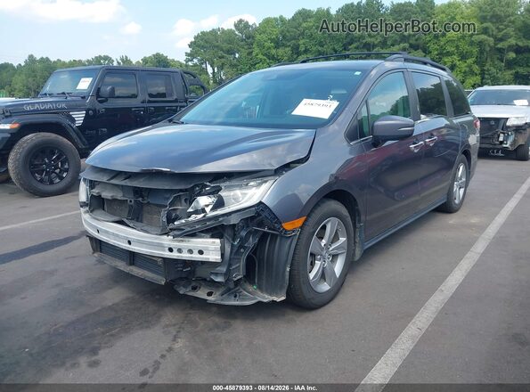 5FNRL6H75LB010905 2020 HONDA ODYSSEY Gray წინა მარცხენა ხედი სამი მეოთხედიდან