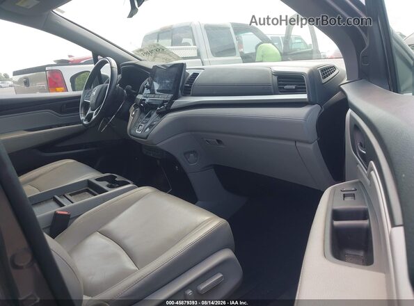 5FNRL6H75LB010905 2020 HONDA ODYSSEY Gray წინა სალონის ხედი
