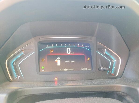 5FNRL6H75LB022312 2020 HONDA ODYSSEY White ხელსაწყოთა პანელის ხედი