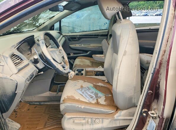 5FNRL6H75LB024318 2020 HONDA ODYSSEY Бордовый Вид салона спереди