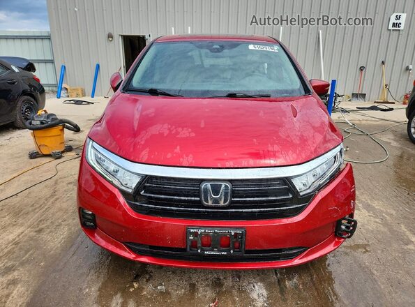 5FNRL6H75NB053594 2022 HONDA ODYSSEY Red Դիմացի տեսք