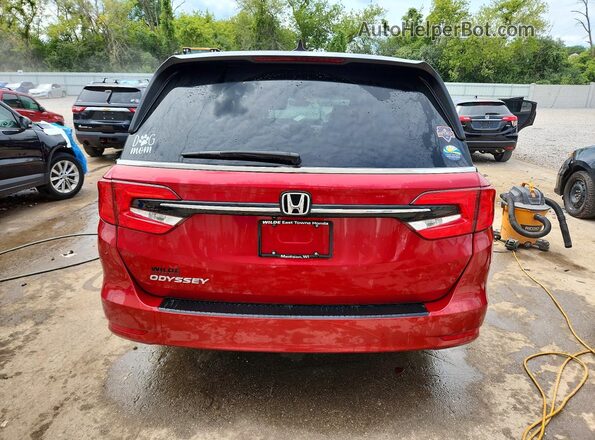 5FNRL6H75NB053594 2022 HONDA ODYSSEY Red Հետևի տեսք