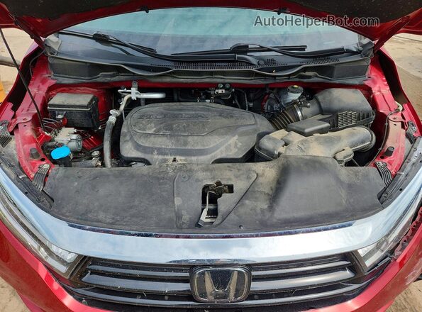 5FNRL6H75NB053594 2022 HONDA ODYSSEY Red Շարժիչի բաժամունքի տեսք