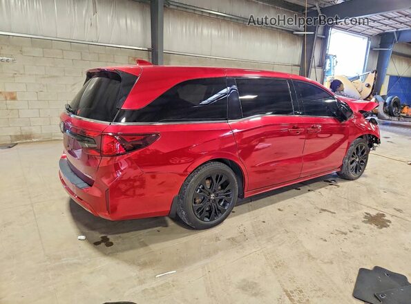 5FNRL6H75SB003483 2025 HONDA ODYSSEY Red Rear right