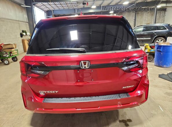 5FNRL6H75SB003483 2025 HONDA ODYSSEY Red Rear view