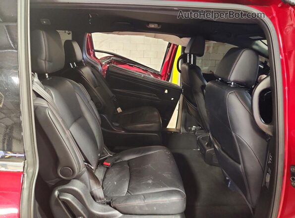 5FNRL6H75SB003483 2025 HONDA ODYSSEY Red Rear interior view
