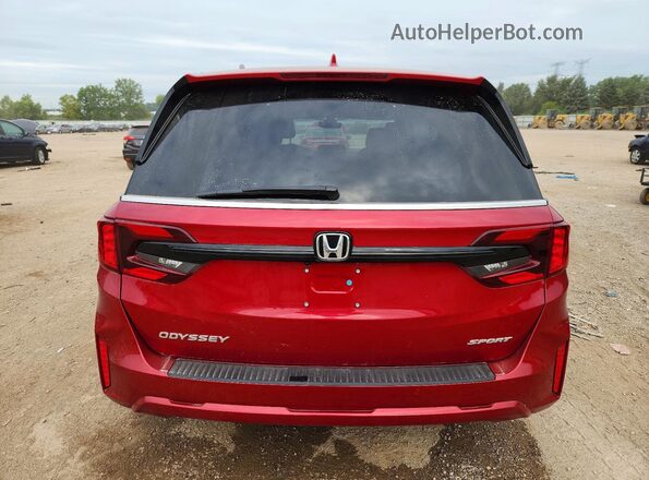 5FNRL6H75SB085506 2025 HONDA ODYSSEY Red უკანა ხედი